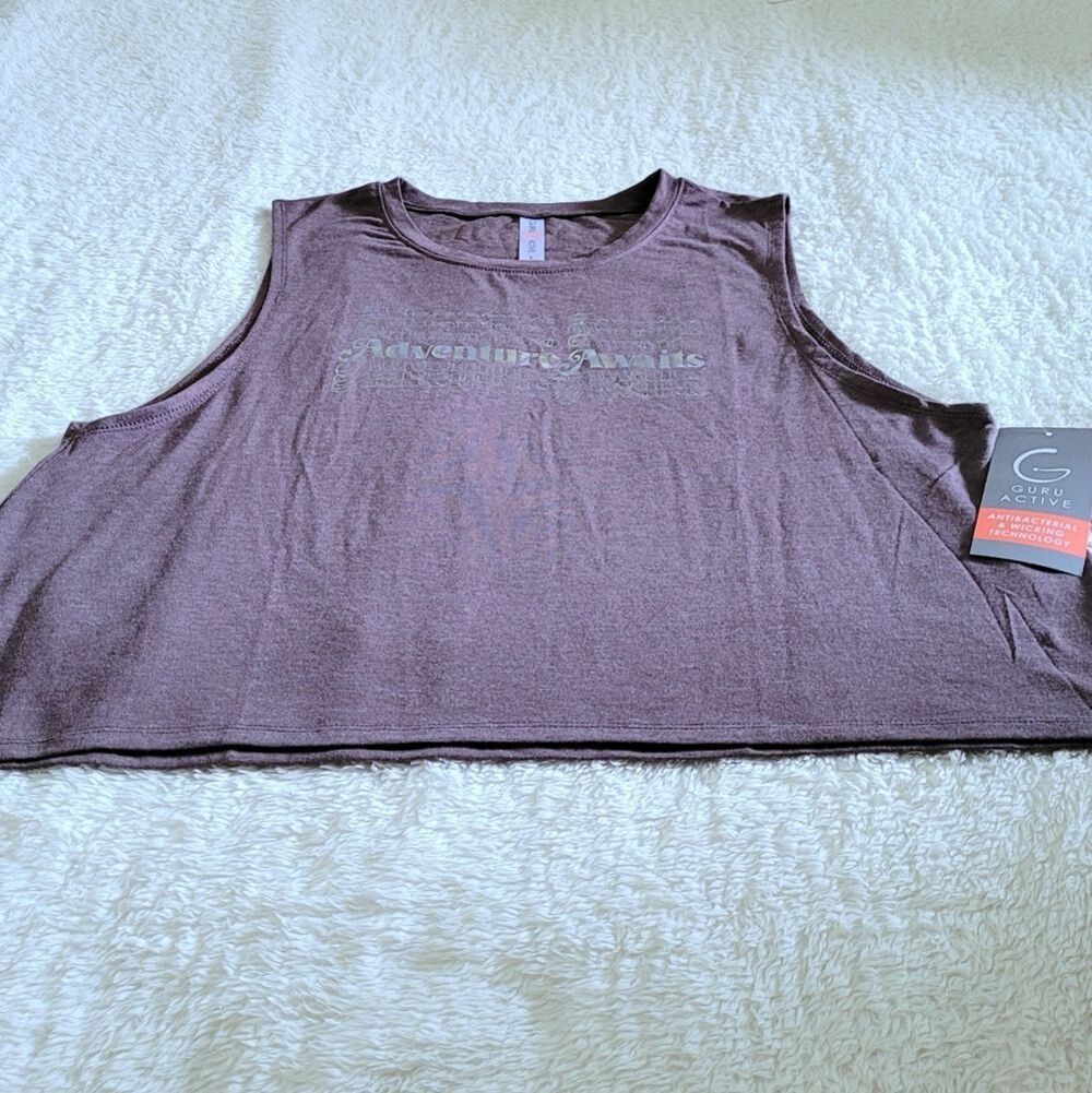 Guru Active🤸♀️ "Adventure🧗♂️ Awaits" Graphic Tank - NWT - Picture 11 of 12